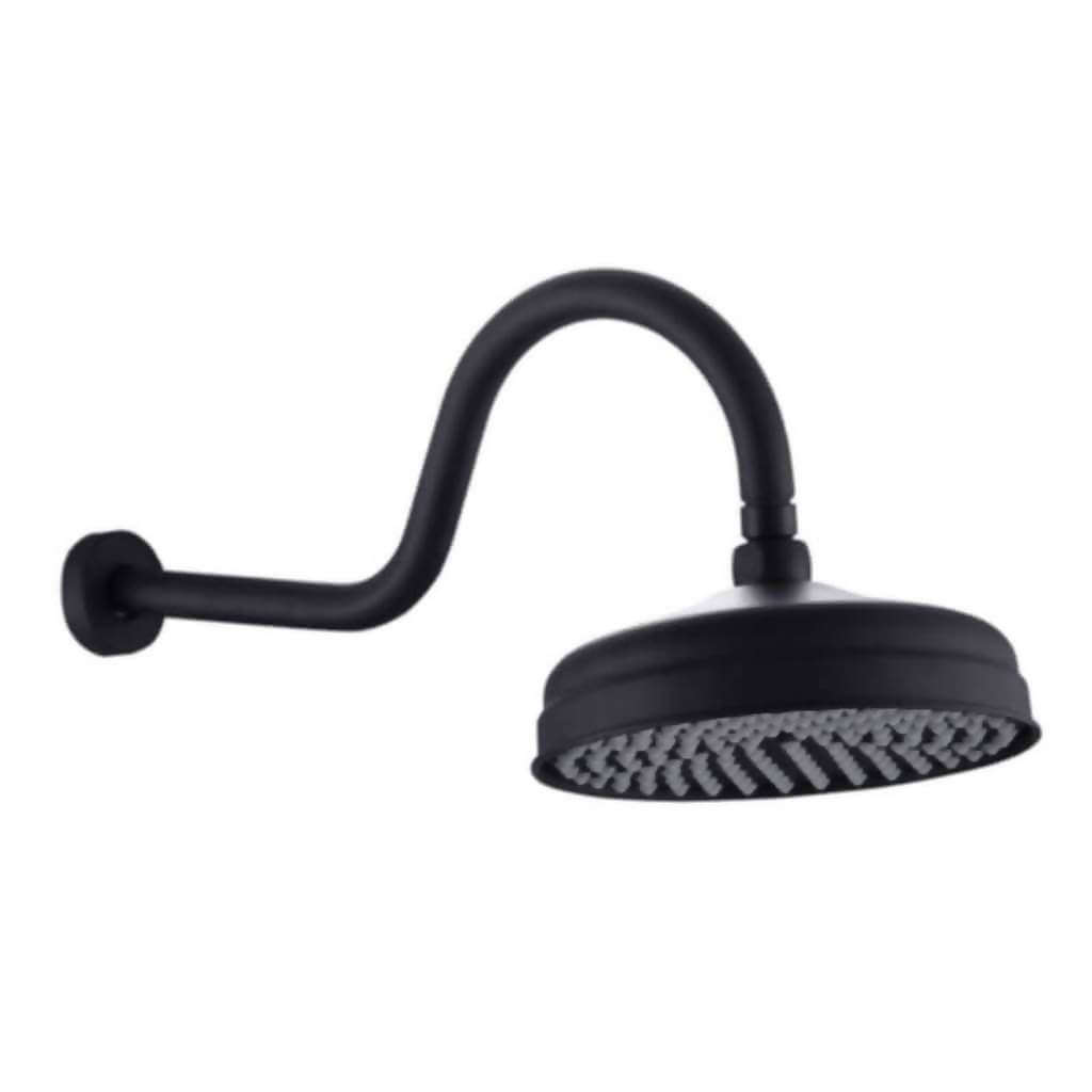 BIJIOU La Pucelle Shower Rose Including Arm, Black, 200mm