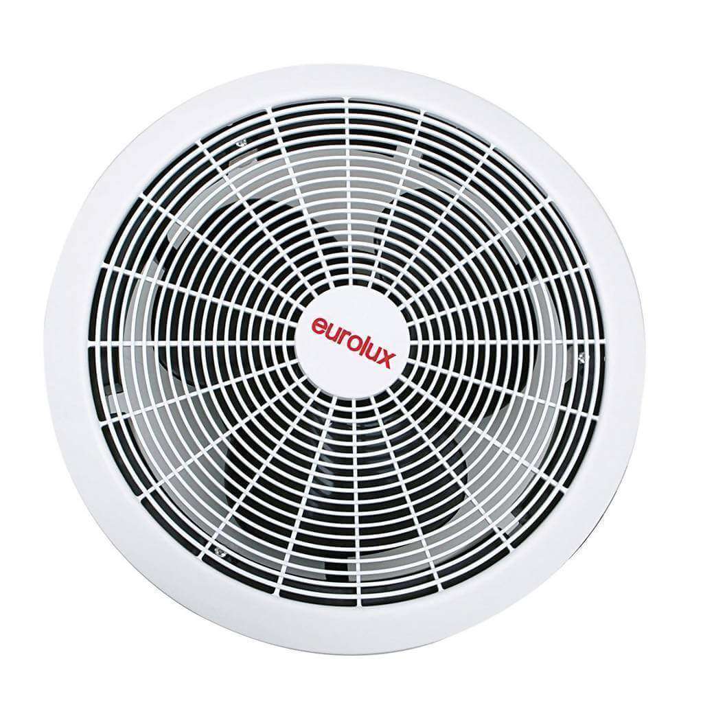 EUROLUX Round Extractor Fan, 10 Inch, White, 40W Motor