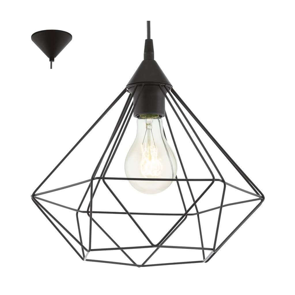 EUROLUX Tarbes P690 Pendant (1 Light, Black, 325 x 300mm)