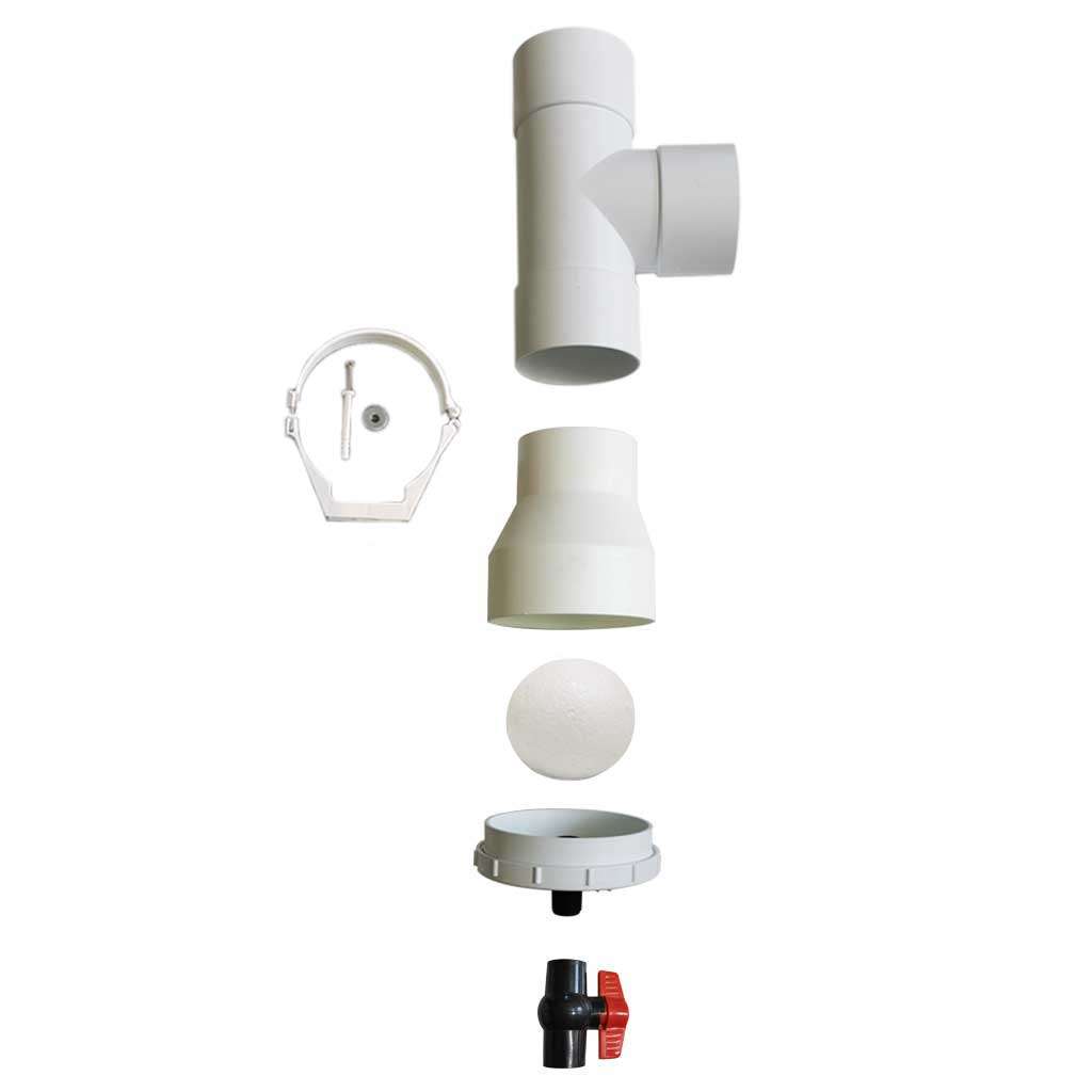 EcoDepot Rainwater Harvesting Pack 80 - Tank Cleaner, Leaf Catcher 80mm, First Flush Diverter 80mm