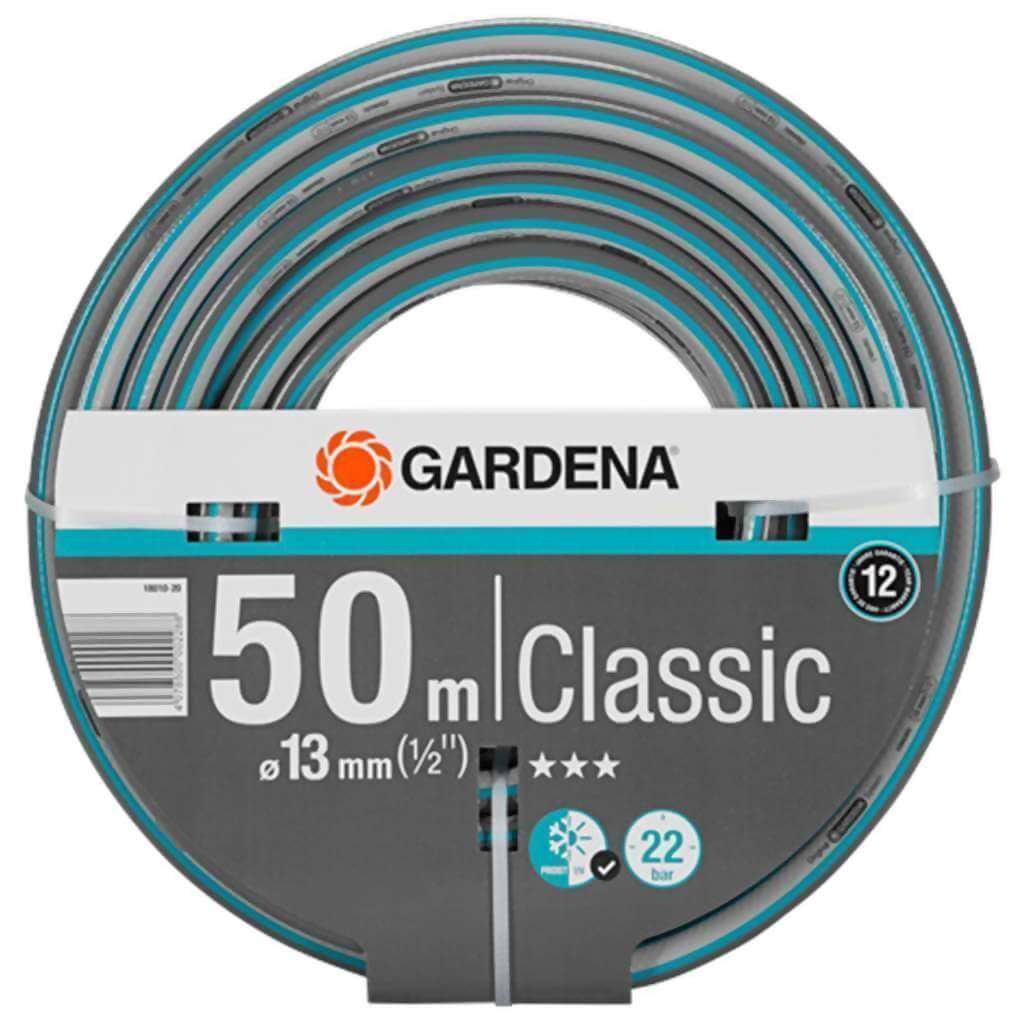 GARDENA Classic Garden Hose, 50m, 13mm (1/2-inch) Without Fittings