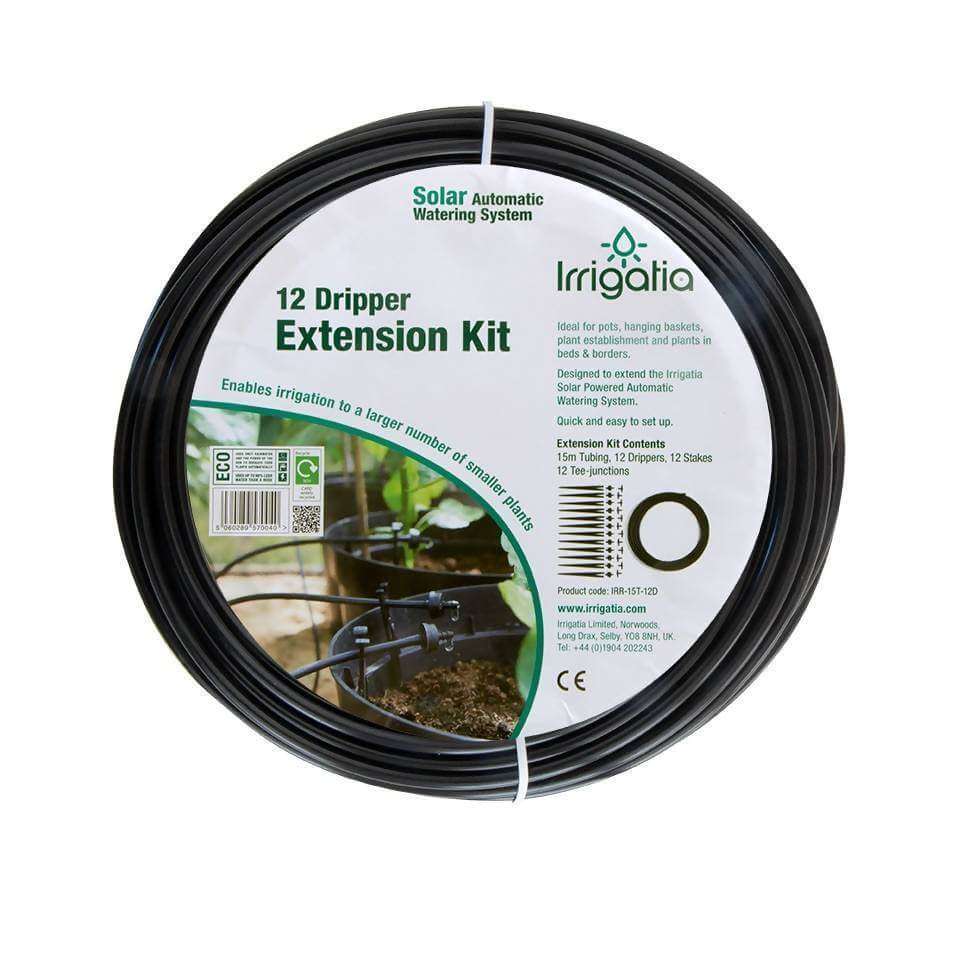 IRRIGATIA Dripper Extension Kit for Solar Automatic Watering & Irrigation System, IRR-15T-12D