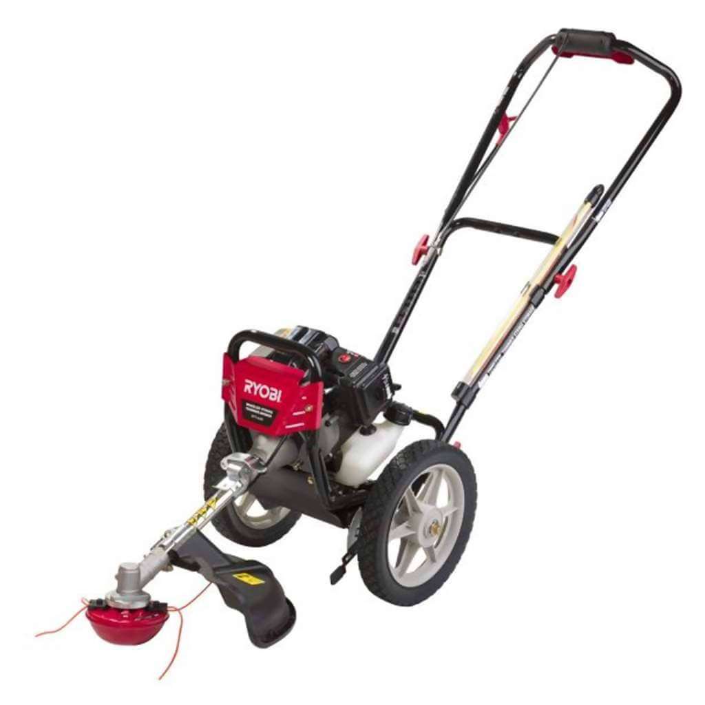 RYOBI RPT-43W Wheeled String Trimmer Mower (420mm Cutting Width, 43cc)