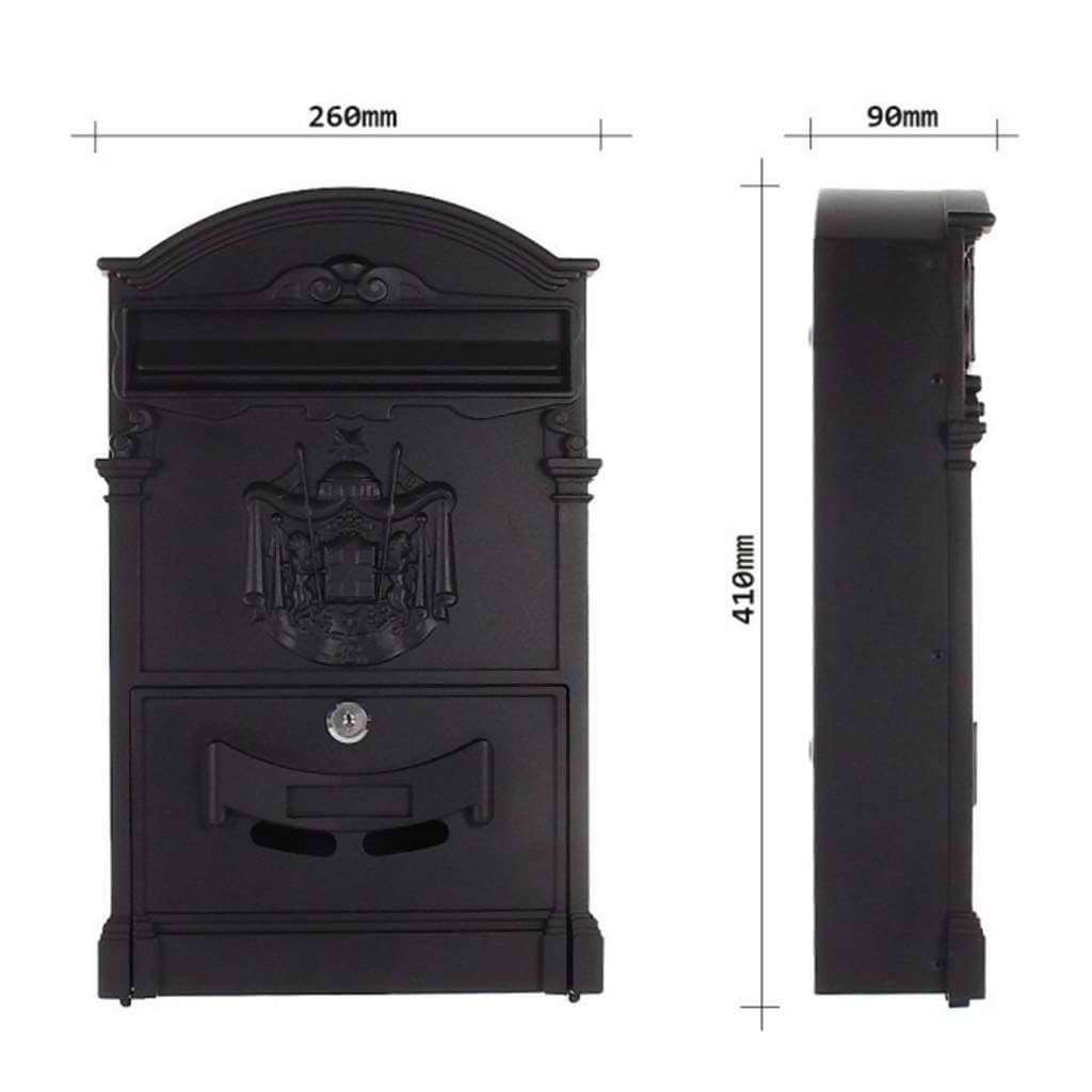 Rottner Ashford Letter Box - Black