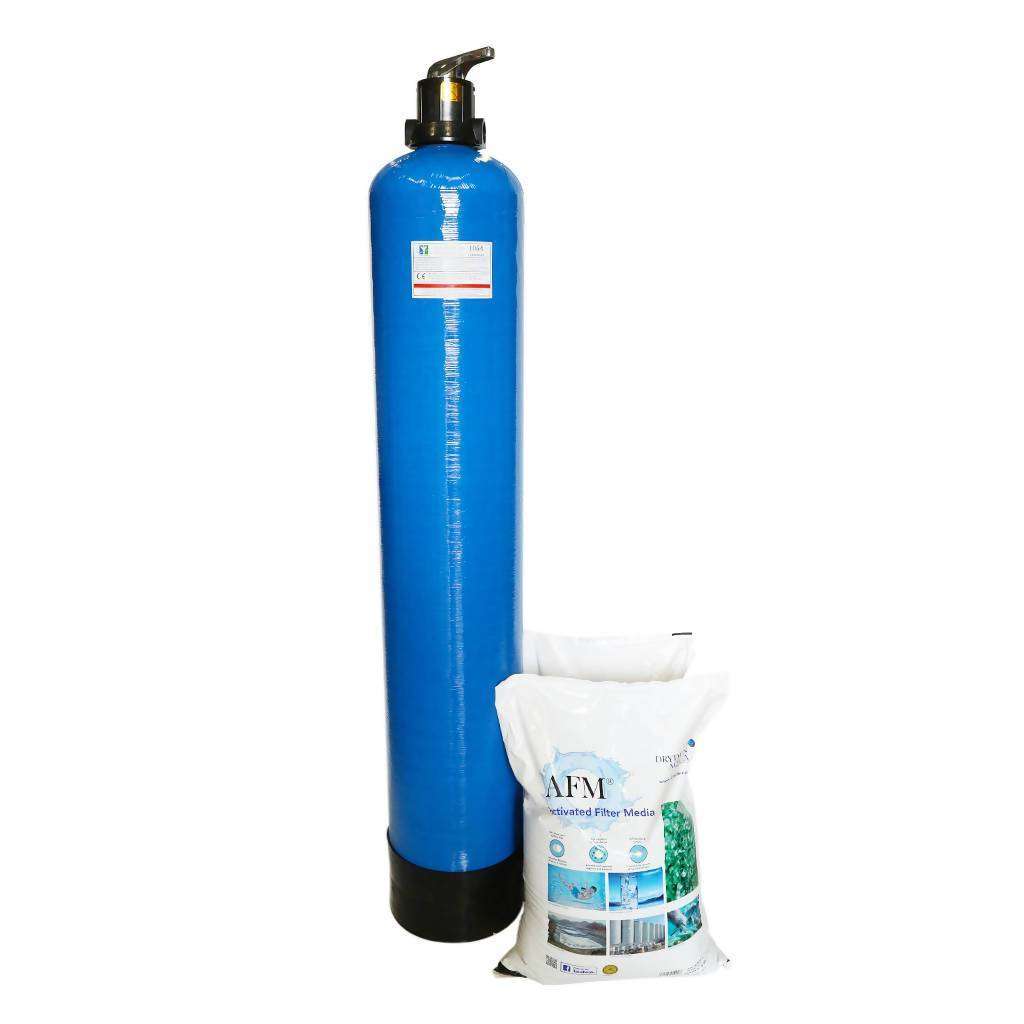 Sediment Removal Filter For Borehole & Wellpoint Water With FRP 10x54, Manual Backwash Head & AFM...