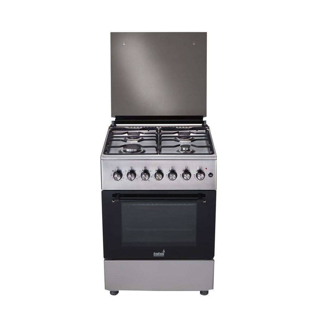 TOTAI 4 Burner Gas Stove & Electric Multifunction Oven (Stainless Steel)