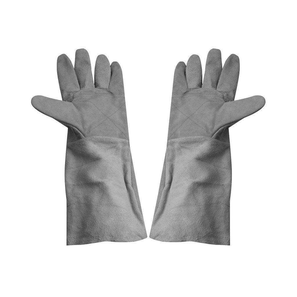 TRADEWELD Chrome Leather Gloves (Grey, Elbow-Length)