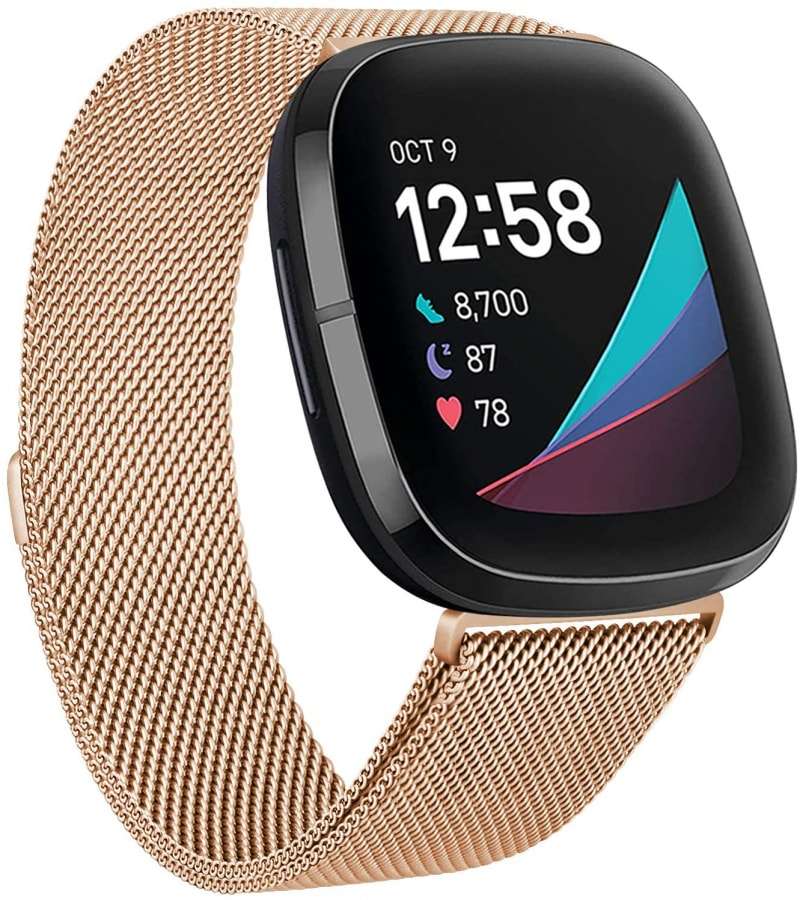 Fitbit Versa 3/Sense Metallic Strap - Magnetic