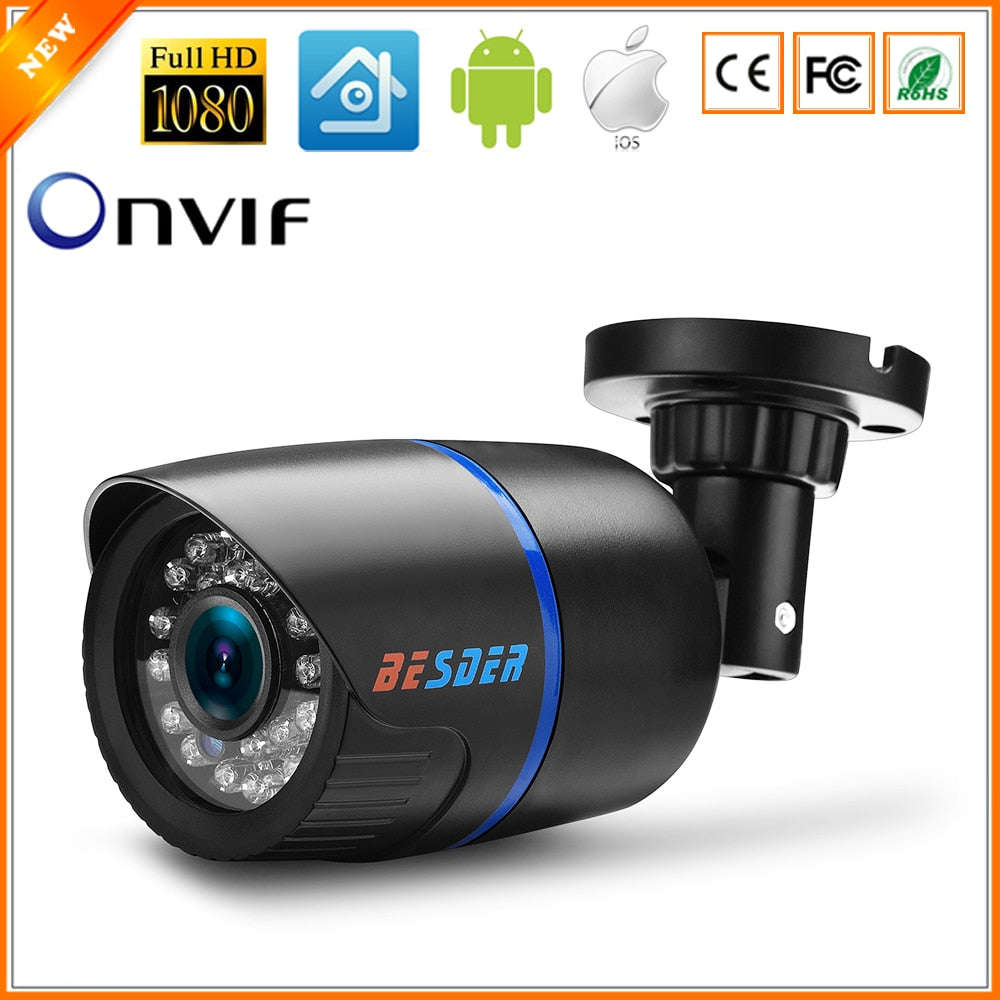 BESDER 2.8mm Wide IP Camera 1080P 960P 720P Email Alert XMEye ONVIF... - DC 12V 720P / China / 3.6mm