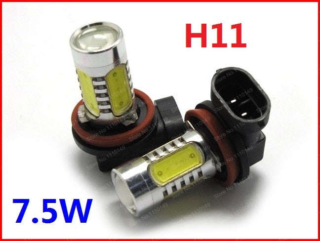 1 pair 7.5W H11 Car Foglight Bulb LED Car Headlight 7.5W H11 Foglamp High Power Free Shipping