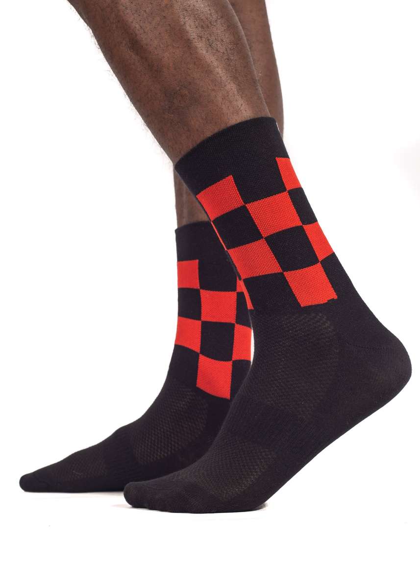 Sexy Socks - Cycling Socks Checks - 8-11
