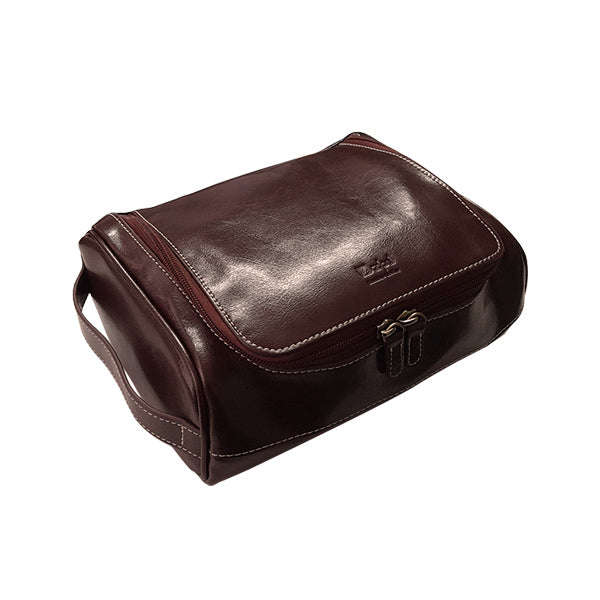 Genuine Leather Bon Voyage Toiletry Bag