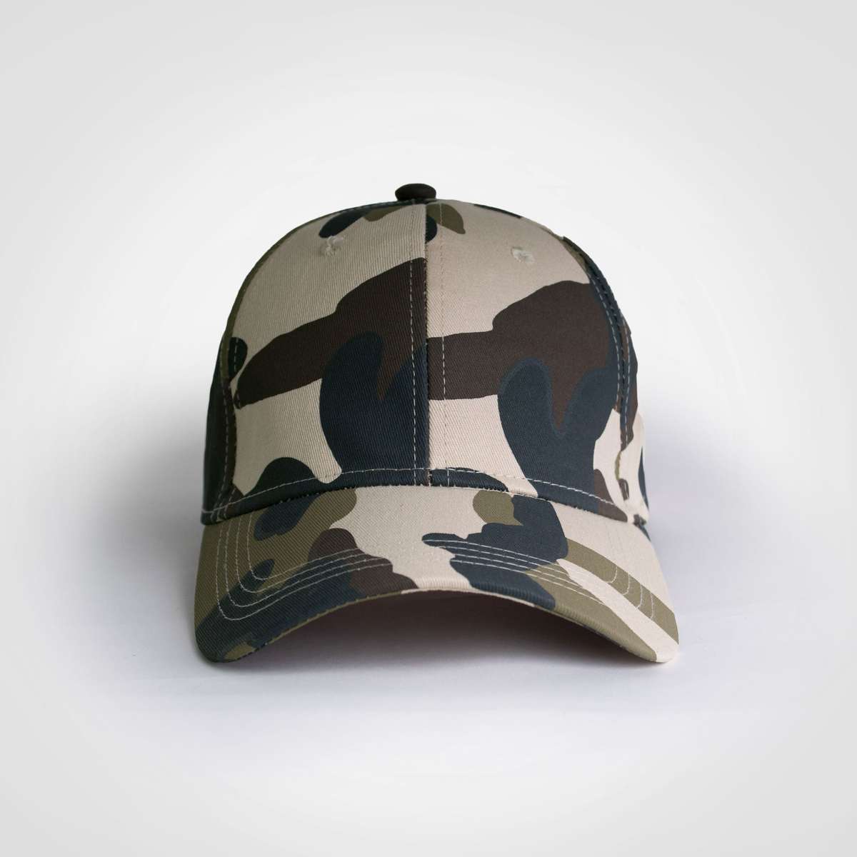 Camo Structured 6 Panel Cap