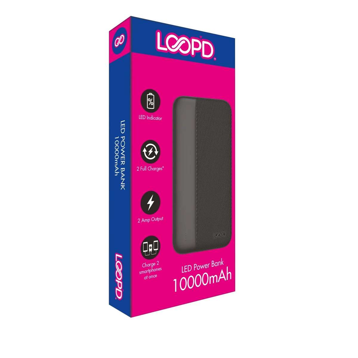 LOOPD 4LED Indicator Powerbank  10000mAh