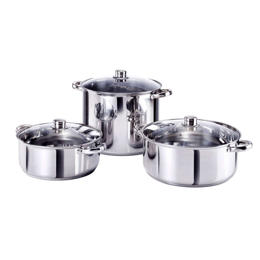 Salton Stainless Steel 6pc Cookware Pot Set