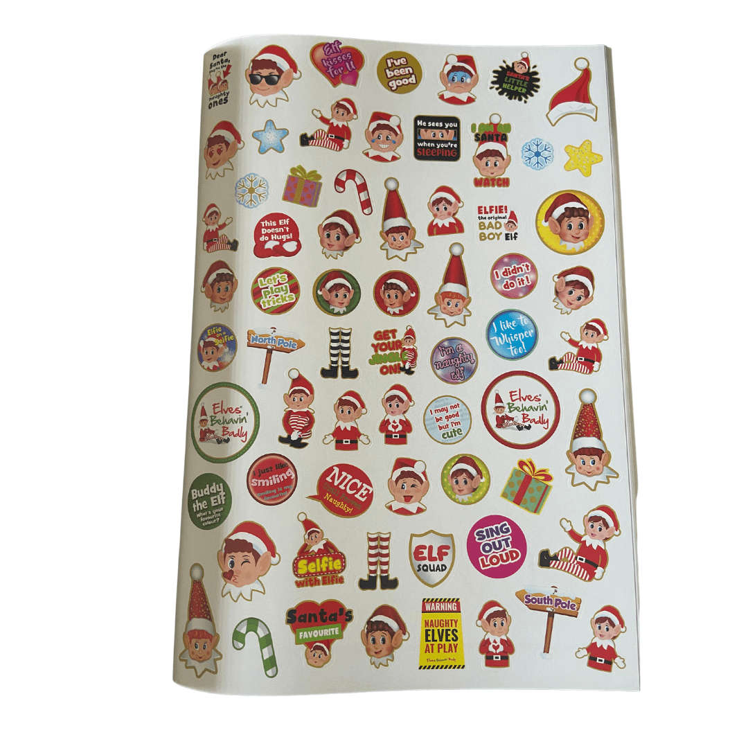 Xmas Elf Colouring Book & Sticker Sheet