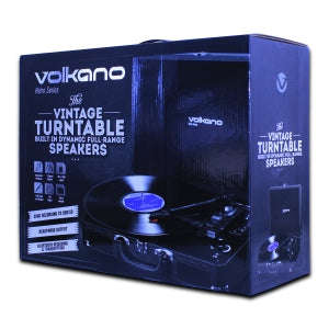 Volkano Retro Series Turntable & Bluetooth Speaker