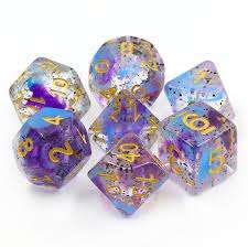 Polyhedral Dice Sets - Violet Sulphur