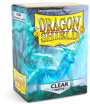 Dragon Shield Standard Size Matte 100ct - Dragon Shield Matte - Clear (100 ct. in box)