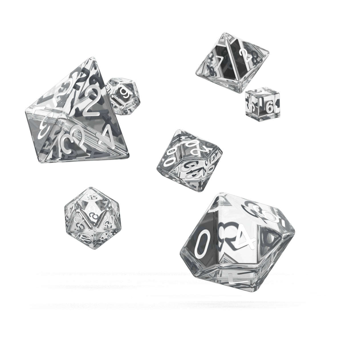 oakie doakie DICE RPG Set Translucent - Clear