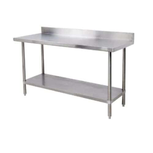 1.2m Splash-back Stainless Steel Table Chromecater Cc1.2sb