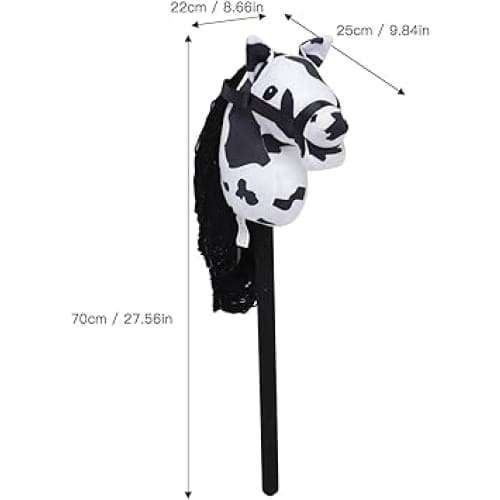 Plush Horse head on a stick with neighing sounds