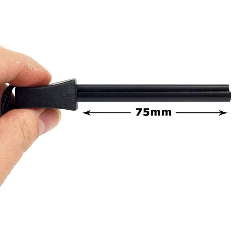 Survival Flint Rod with Metal Knife Rod