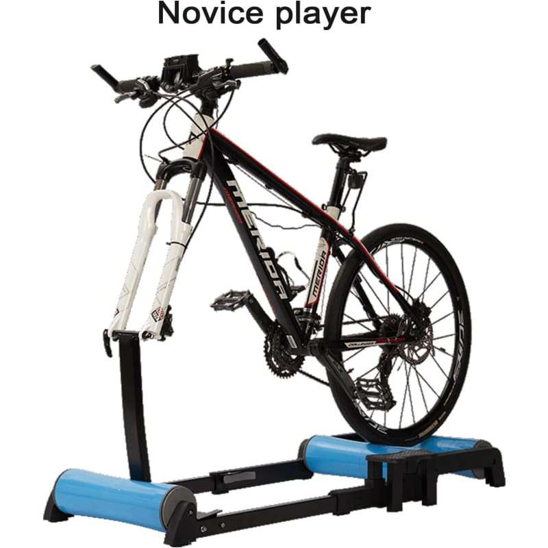 Indoor Bike Trainer for Road & Mountain Bikes - 2-in-1 Bicycle Training Platform