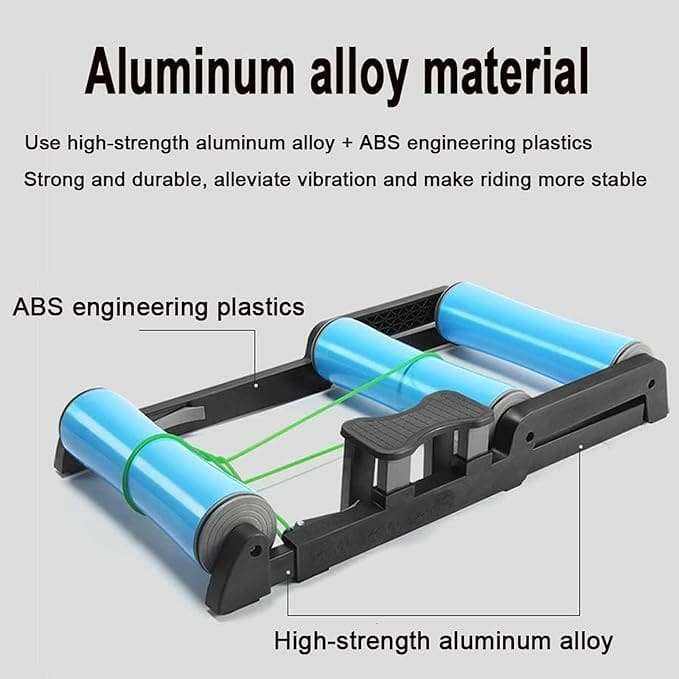 Indoor Bike Trainer for Road & Mountain Bikes - 2-in-1 Bicycle Training Platform