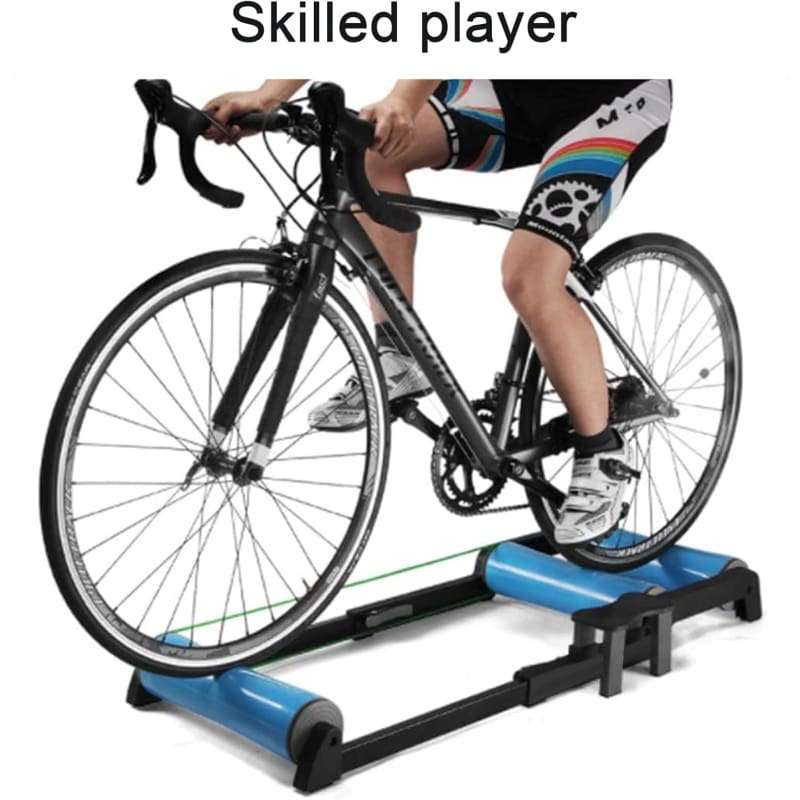 Indoor Bike Trainer for Road & Mountain Bikes - 2-in-1 Bicycle Training Platform