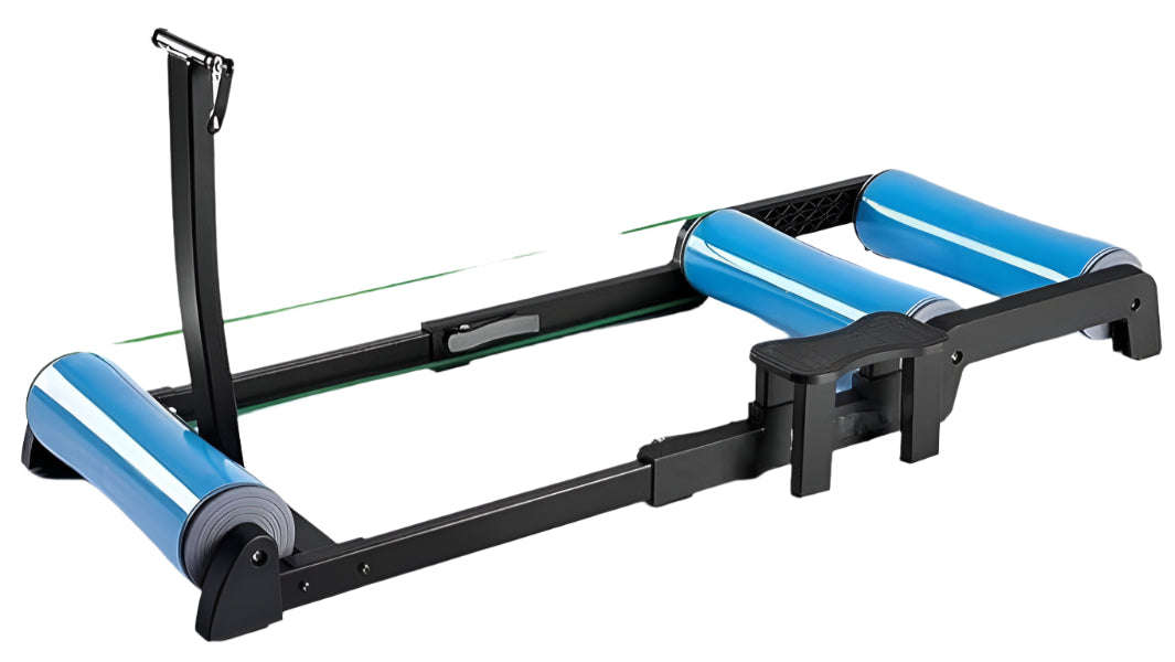 Indoor Bike Trainer for Road & Mountain Bikes - 2-in-1 Bicycle Training Platform