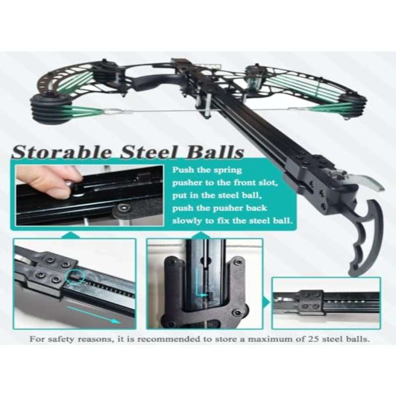 Compound Bow Metal Archery Ball Launcher full kit