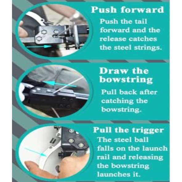 Compound Bow Metal Archery Ball Launcher full kit