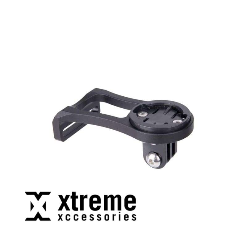 Integrated GPS Stem Mount for Garmin with GoPro and Universal Flashlight Holder Mount