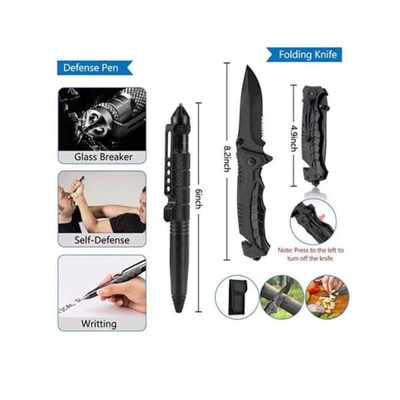 54 Piece Camouflage Survival/Camping Kit