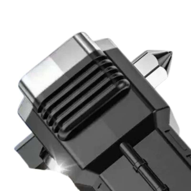 Super Bright LED Torch with Safety Hammer and Strong Magnet Side Light