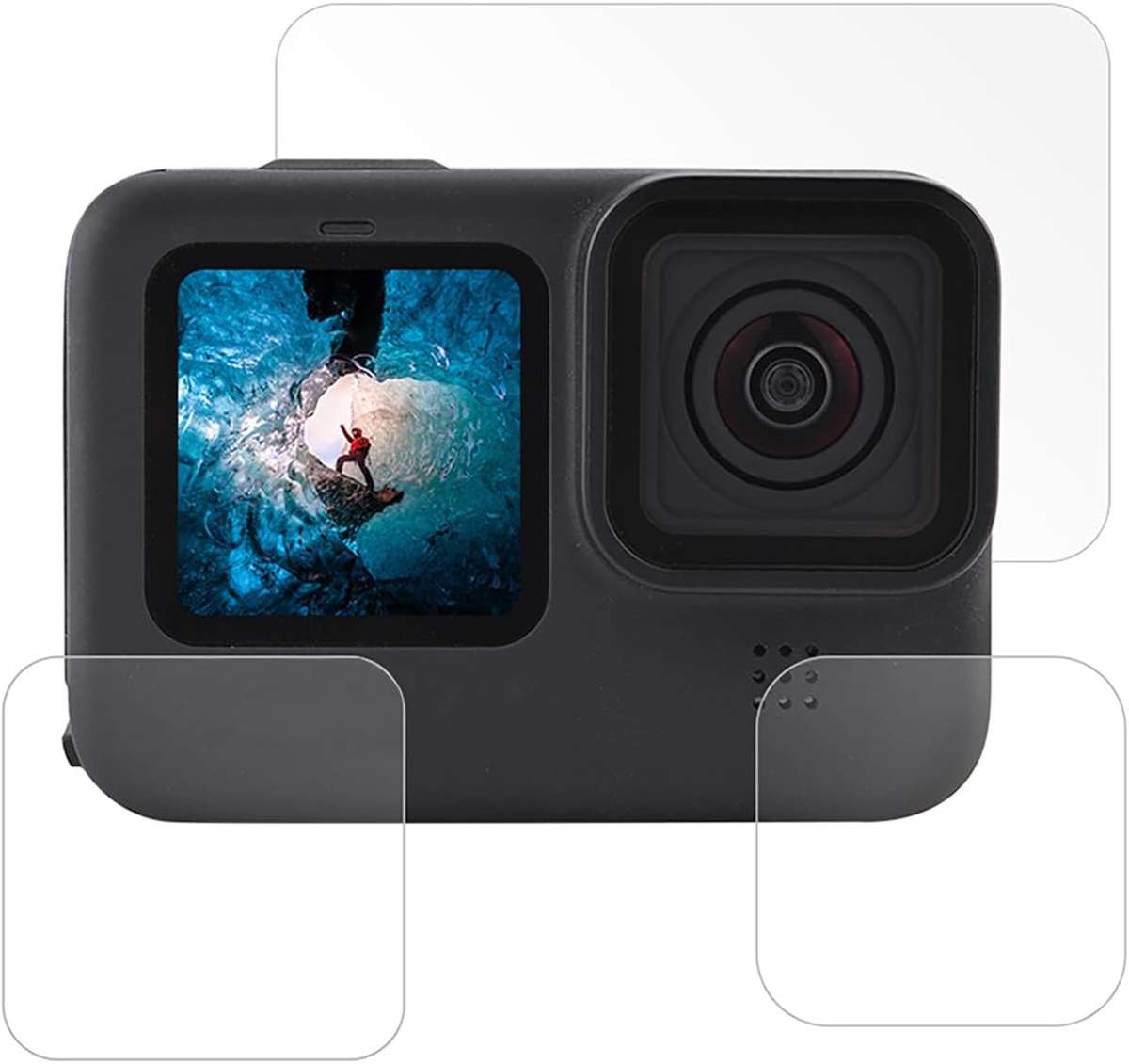 Tempered Glass Lens & Screen Protector for GoPro Hero 13, 12, 11, 10 and 9