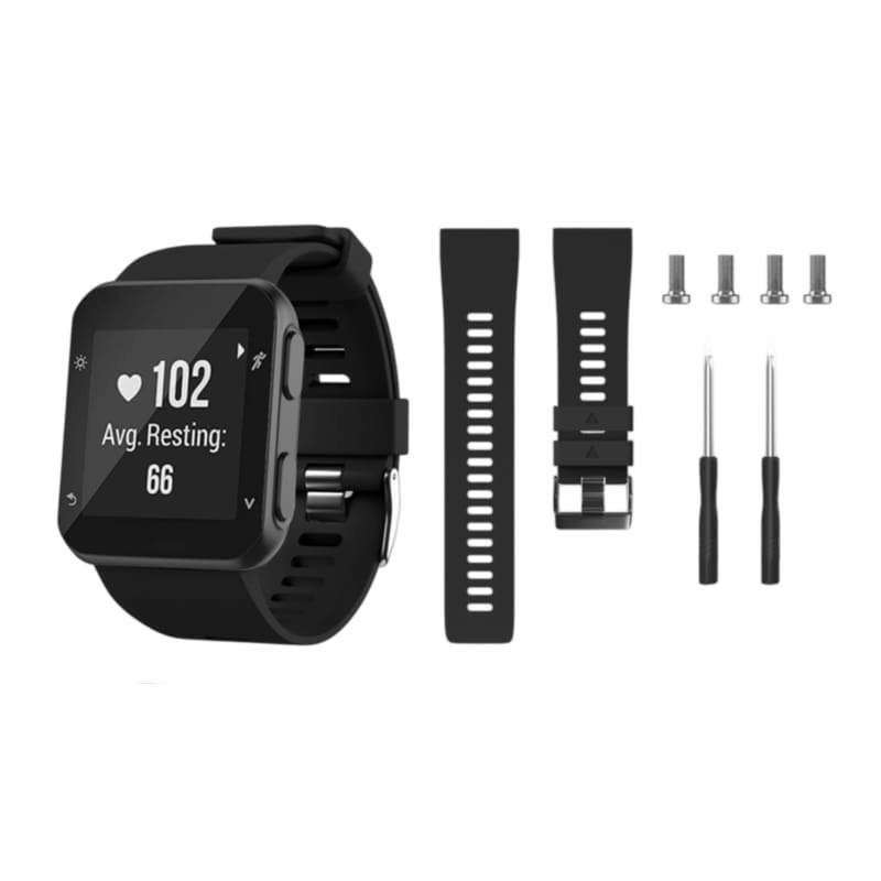 Deluxe Silicone Wristband Strap for Garmin Forerunner 35
