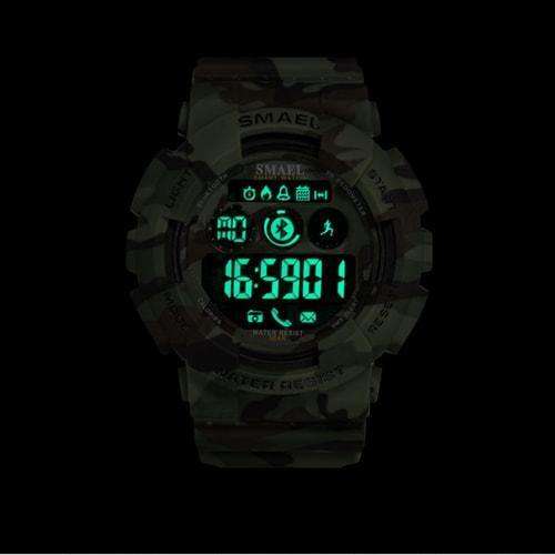 Smael Camouflage Red 8013 Bluetooth Sport Watch