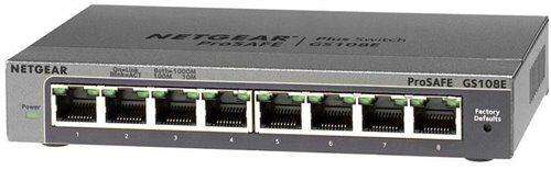 NETGEAR PROSAFE GS108E - 8 PORT GIGABIT SWITCH | GS108E-300PES