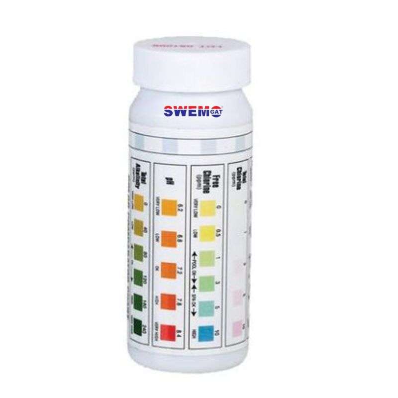 5 in 1 Test Strip for Swimming Pool Water - TH, TC, FC, pH, TA