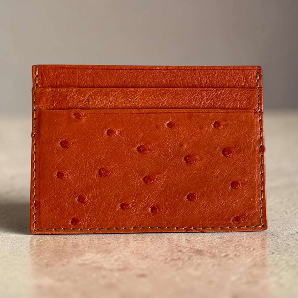 Ostrich Leather Card wallet (Ready to ship)
