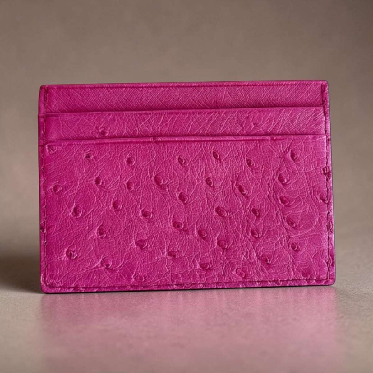 Ostrich Leather Card wallet (Ready to ship)