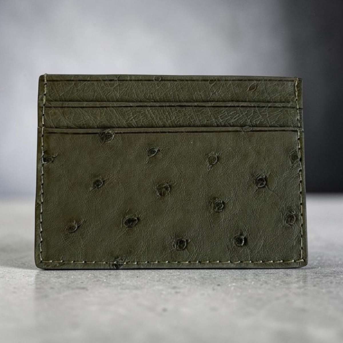 Ostrich Leather Card wallet (Ready to ship)