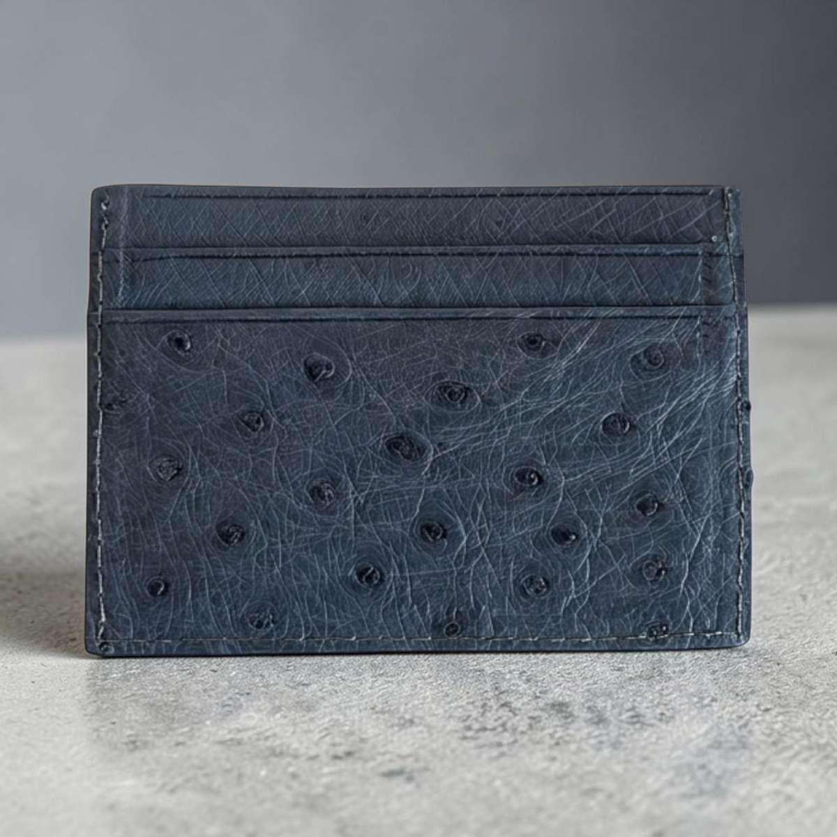 Ostrich Leather Card wallet (Ready to ship)