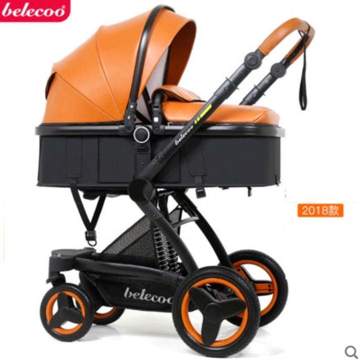3 in 1 Belecoo PU Leather  Stroller  2019 Model