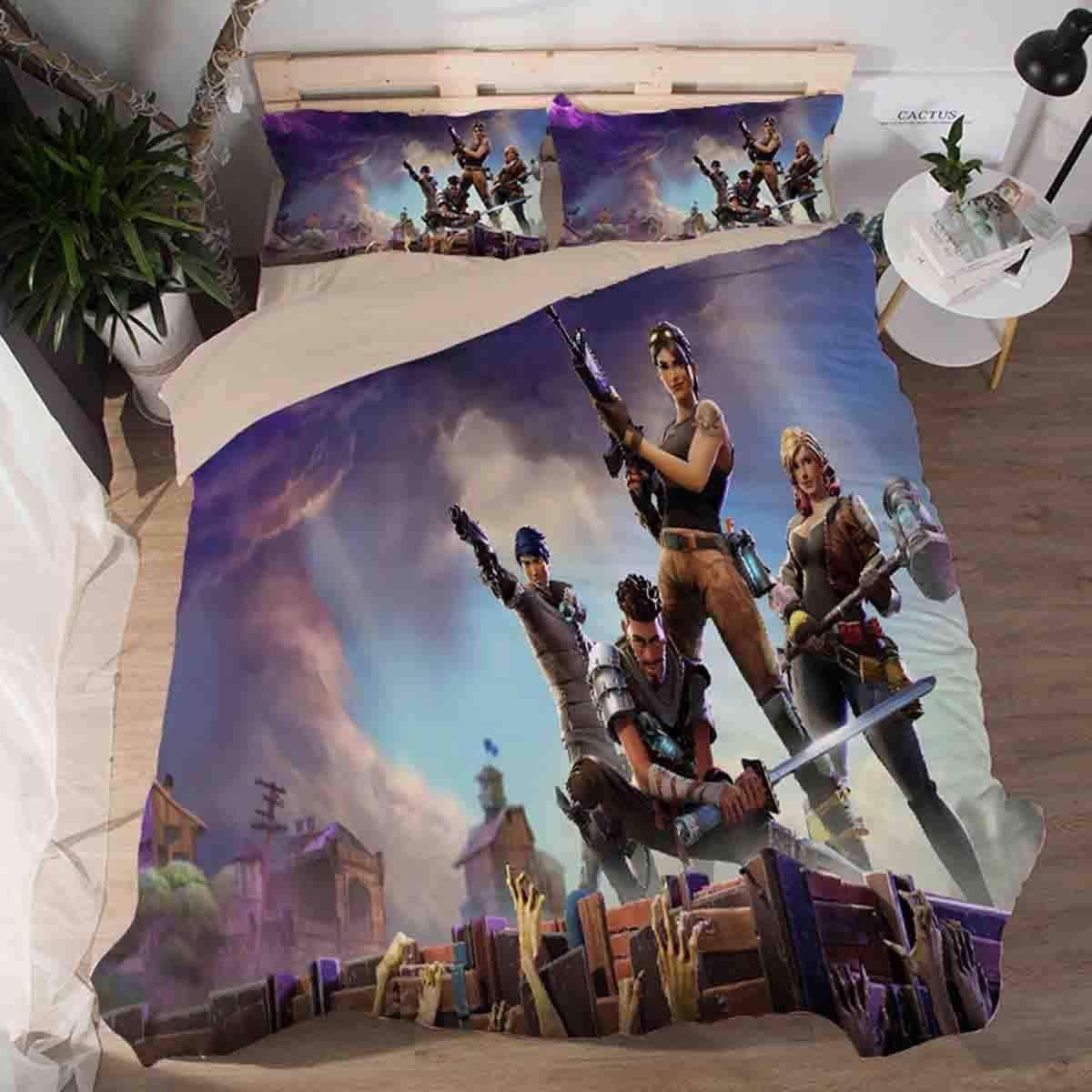 3D Fortnite Duvet Set - ROYALE -  Fortnite Bedding - Double