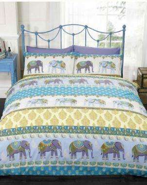 Jaipur Elephant Double Duvet Set - Elephant Bedding - Double