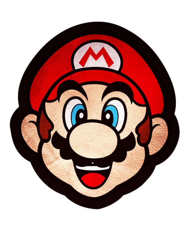 Nintendo Mario Shaped Cushion - Mario Brothers Bedding