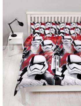 Star Wars Episode VIII Trooper Duvet Cover Set -  Star Wars Bedding - Double